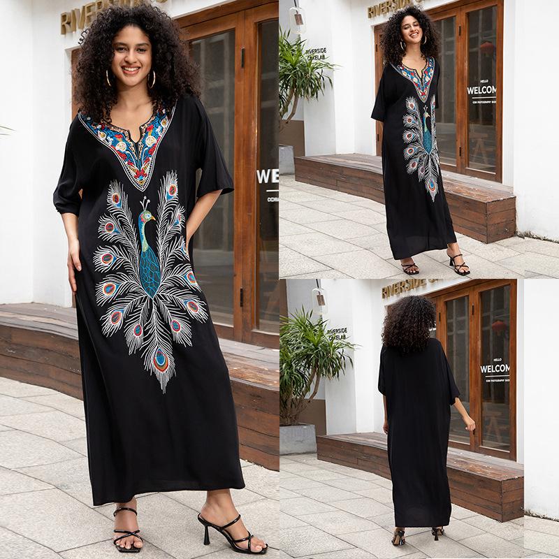 

Новый стиль Хлопковый Свободный Комбинезон Длинная Юбка Пляжная Накидка Бикини One size