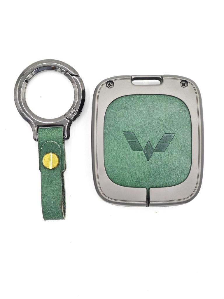 Wuling Hongguang Mini Leather Key Case – Genuine Leather Key Protection with Metal Buckle