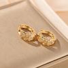 Women's 8-Shaped Rhinestone Hoop Earrings - Stylish Personalized Fashion Jewelry