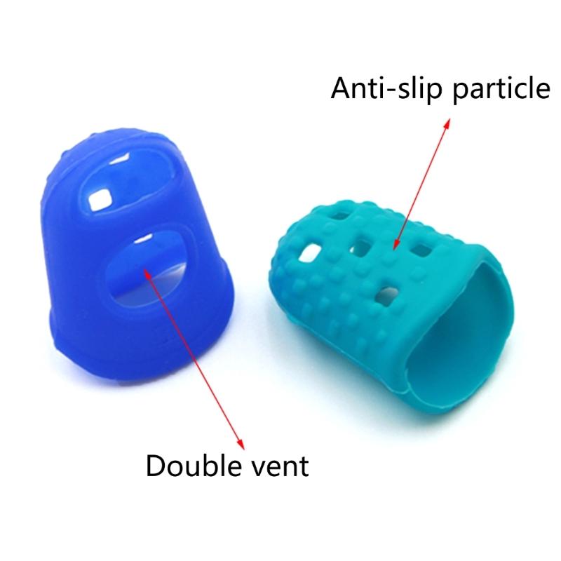 50Pcs NonSlip Finger Protection Caps Guitar Finger Protector Silicone Guitar Finger Guards for Guitar Ukulele Bass