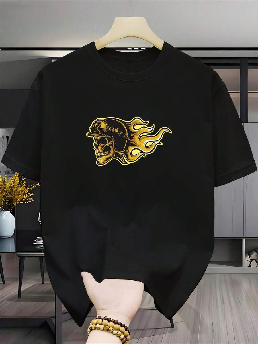 

Hot Selling New Unisex s Fashion Cool Design Traditional Style Short Sleeve Breathable 2026 Textured T-Shirt M
