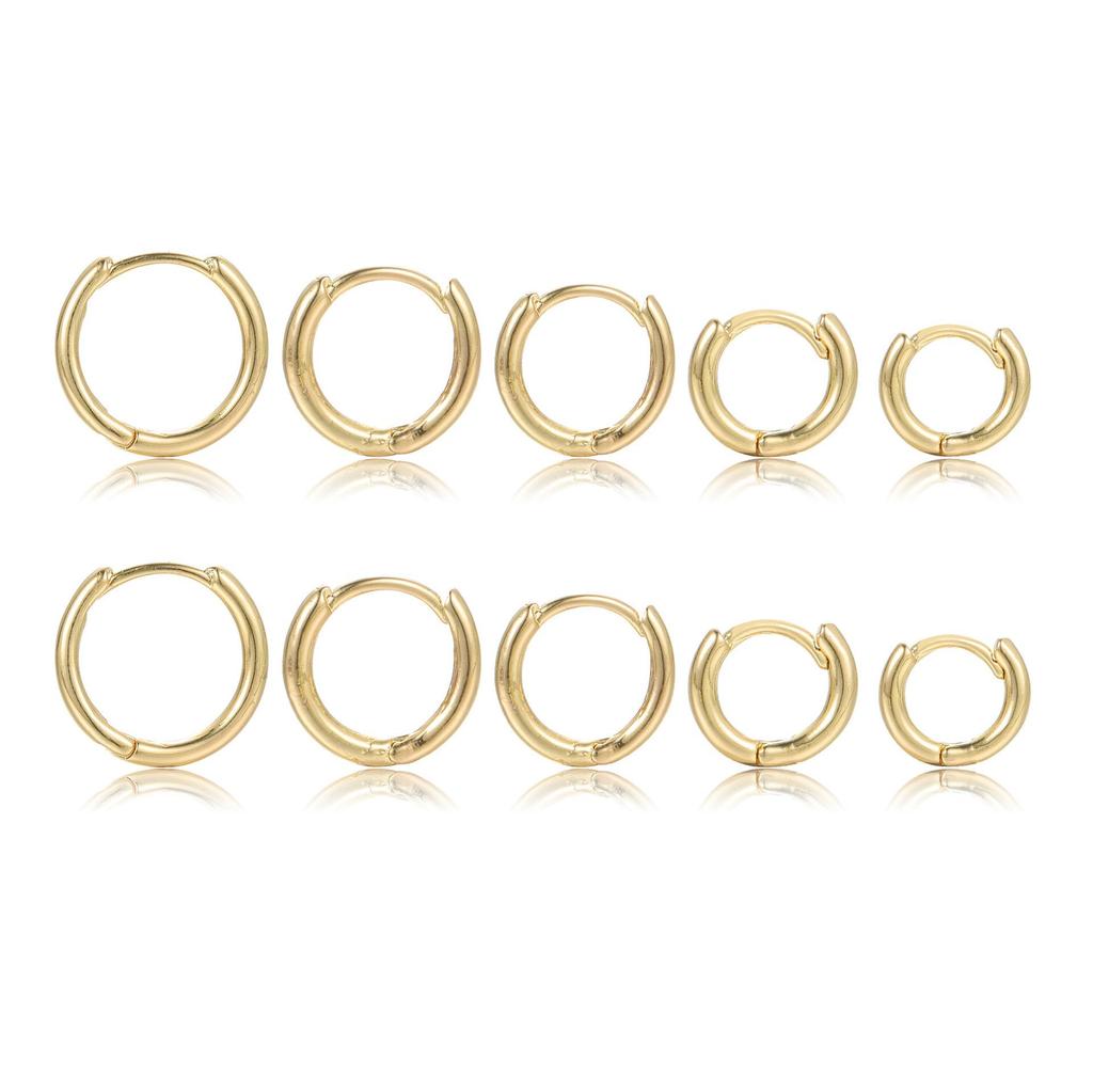 Elegant Minimalist Geometric C-Shaped Earrings Set – 3 Pairs for Women