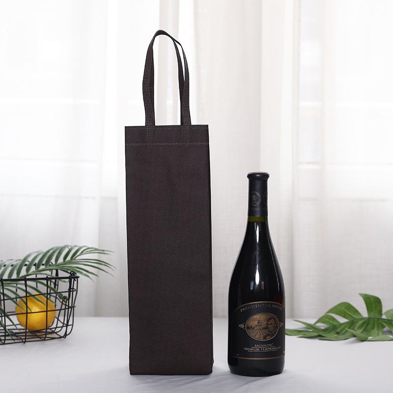 Non Woven Eco-friendly Sack Durable Convenient To Carry At That Time Handheld Red Wine Pocket Vin Rouge Beer Champagne and Wine Packaging Bags 50pcs
