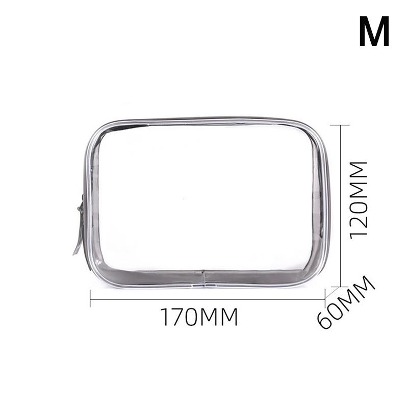 1/4pcs Transparent PVC Storage Bags Travel Organizer Clear Makeup Bag Beautician Cosmetic Bag Toiletry Cosmetic Storage Bag