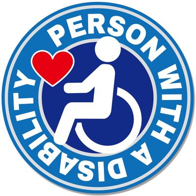 SEEK Products Wheelchair Mark, Set of 1, Magnetic Type, Handicapped Mark, Handicapped Mark, Made