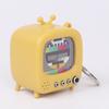 Chaveiro Micro TV Retrô Tela Luminosa Design Vintage Chaveiro com Efeitos Sonoros Clássicos Acessórios para Mochila