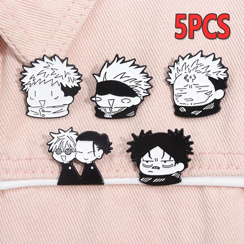 Anime JJK Jujutsu Kaisen Cosplay Brooch Enamel Pin Badges Brooches for Clothes Jewelry Accessories Fashion Jewelry Gift