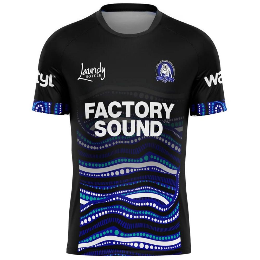 Sommer-Bestseller für Herren Canterbury-Bankstown Bulldogs Rugby Trainings-T-Shirt, Ein atmungsaktives Sportoberteil für Damen und Herren