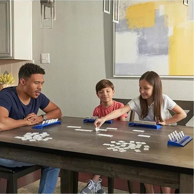 1 Set Fast Moving Tile Classic Board Game Israel Mahjong Rummy Digital Games 2-4 Players Family Party Travel Edition