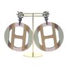 HERMES  H057086FL  Pierce Pale Green/pink Buffalo Horn Women