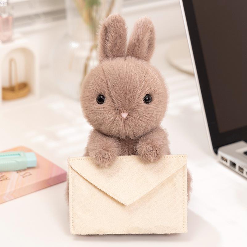 2026 Eggplant Bear & Rabbit Plush Doll - Soft Comfort Dress-up Toy
