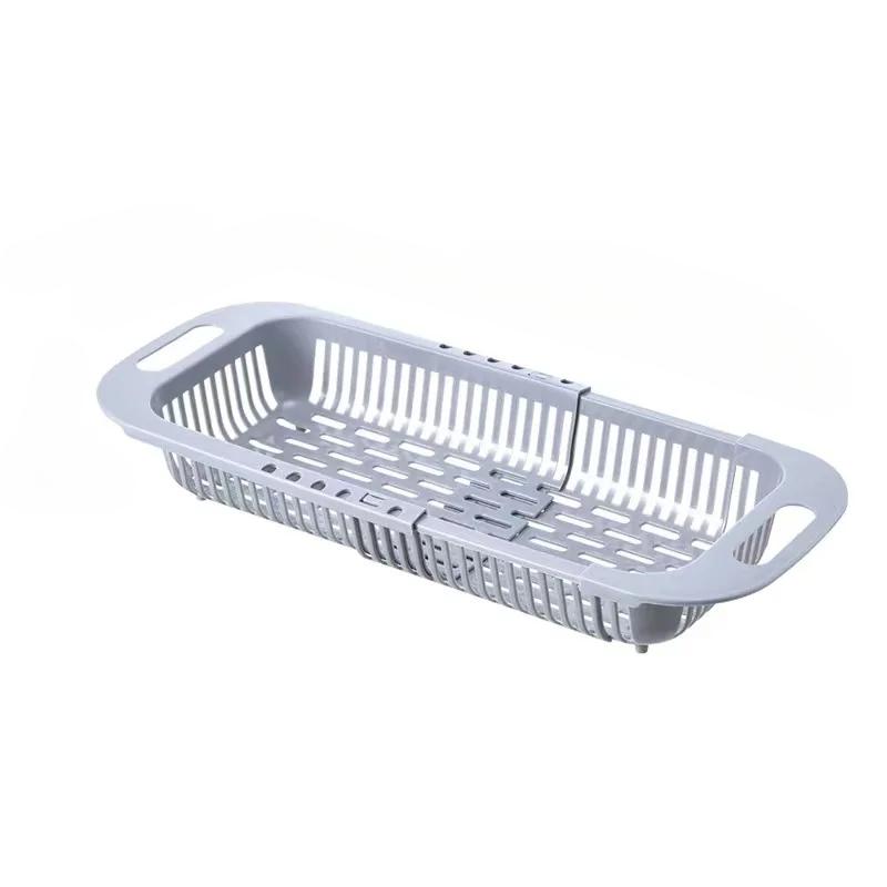 

Сливная корзина полка для чаши кухонная полка для хранения фруктов раковина выдвижная полка для хранения раковины серый