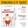 10PCS Christmas Greeting Cards Set with Envelopes, Cartoon Santa Claus Xmas Cards for Holiday Wishes & Gifts
