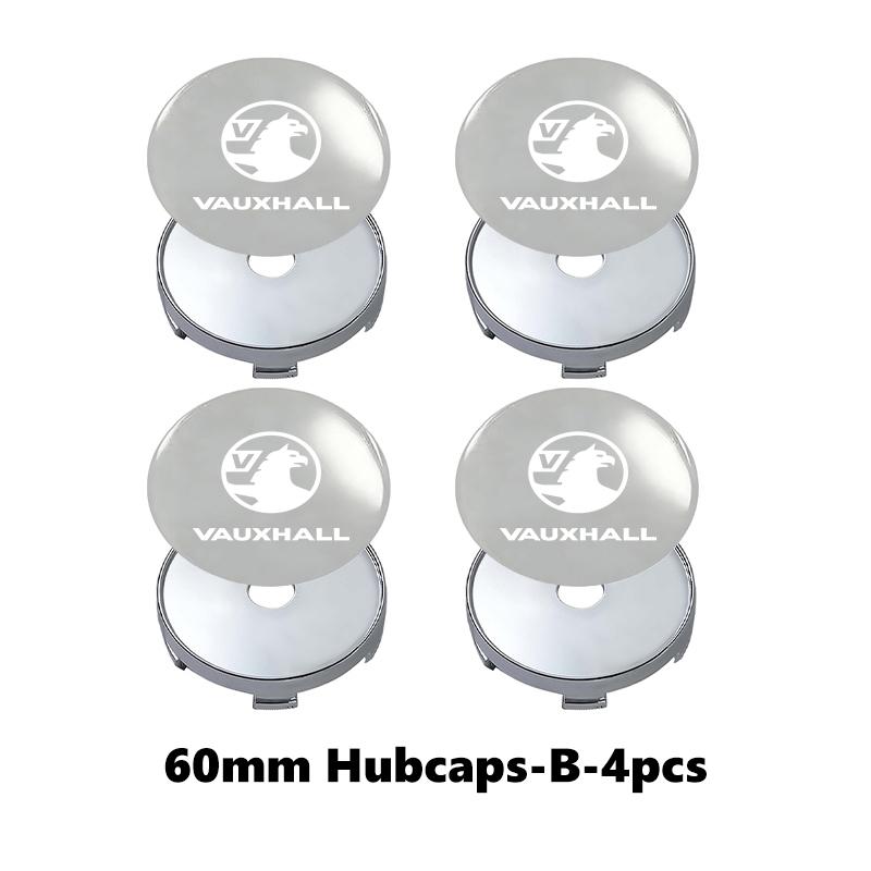 For Vauxhall 4pcs Car Wheel Hub Center Cap Universal Anti-Dust Protective Cover VXR Astra Mokka Tigra Corsa Grandland D Astra G