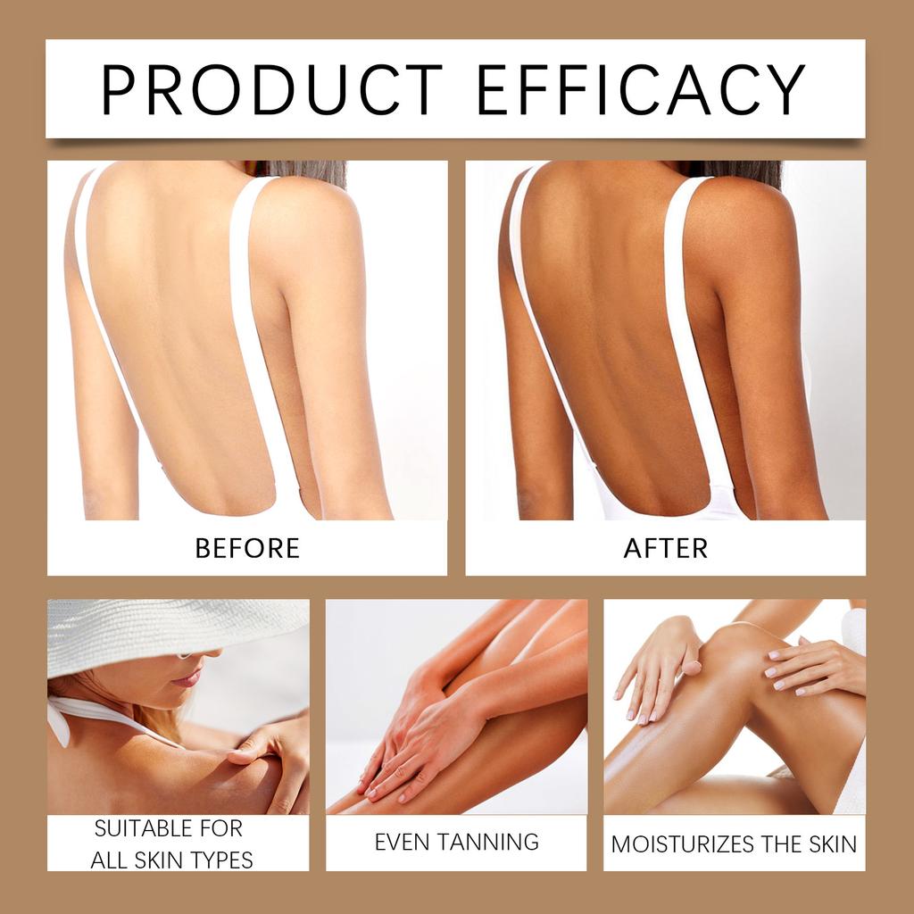 Moisturizing And Tanning Cream, Colored Body Lotion, Colored Skin Care Cream, Sun Free Tanning Cream, And Sun Assisted Cream.