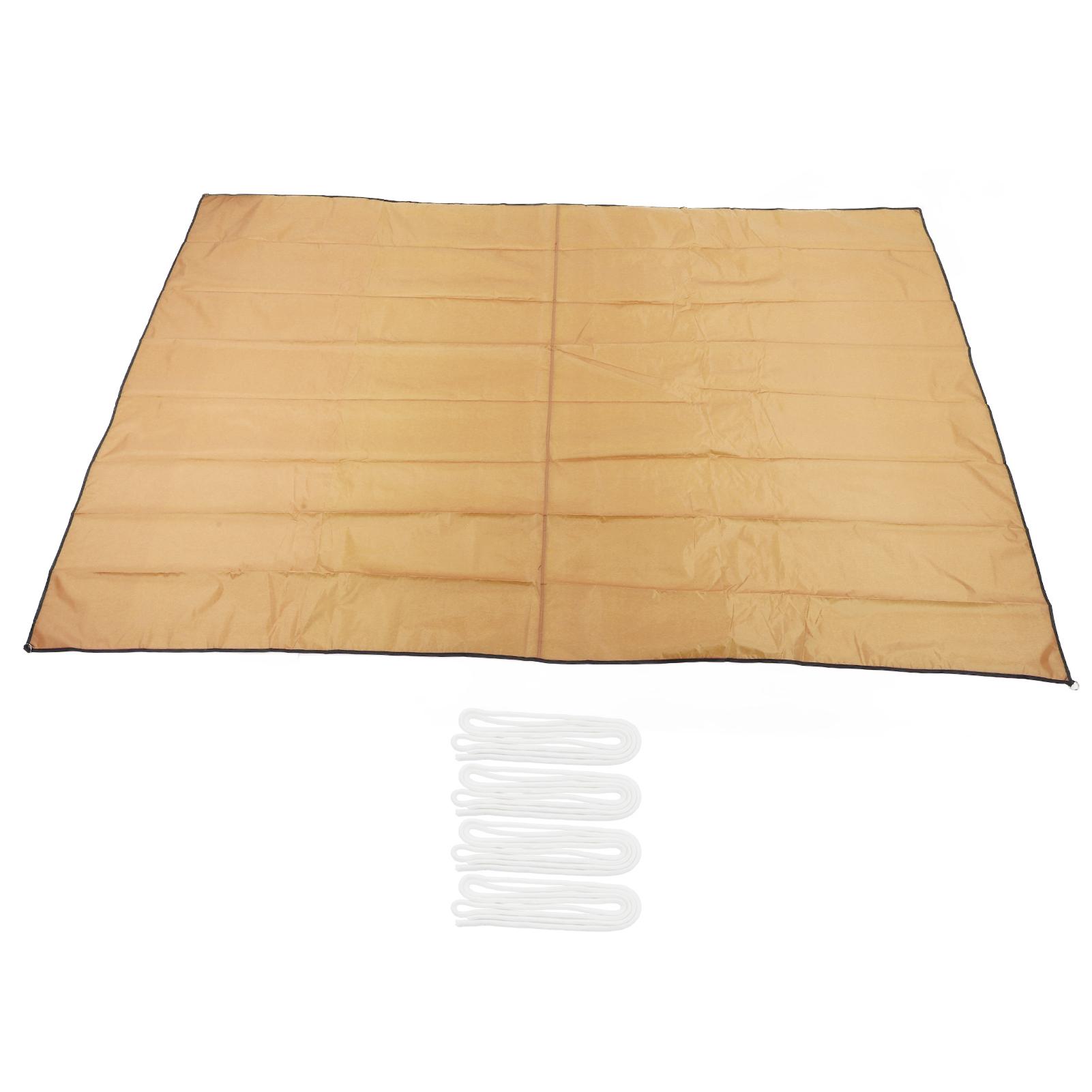 Sun Shade Sail UV Block Foldable Rectangular Awning Cloth for Courtyard Garden Swimming Pool