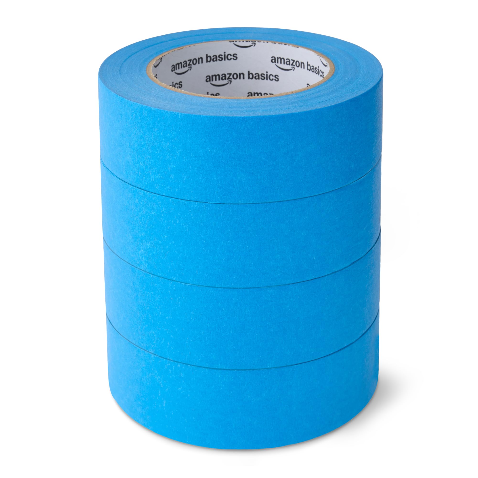 

Amazon Basics Masking Tape for 36mm x 4 Blue Painting, Wide, 55m, Rolls,