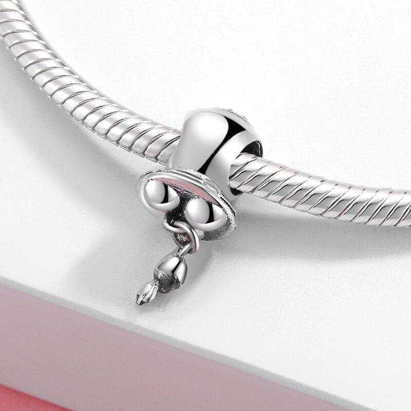 High Quality 925 Sterling Silver Rocket Shape Bead Charms Fit Original European Charm Bracelet Jewelry Making