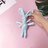 Rabbit special cute rabbit doll key bag hanging pendant cartoon flower wedding party decoration