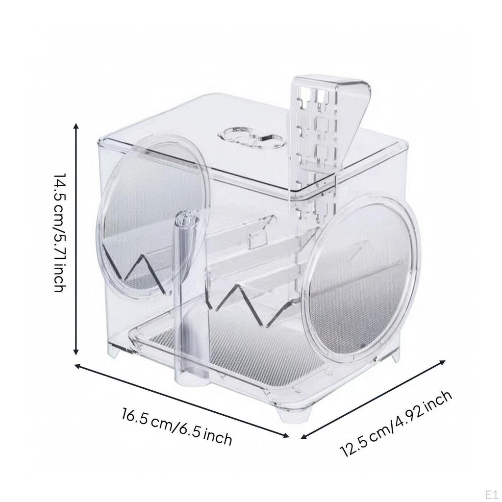 Acrylic Wall Mounted Separation Box | Adjustable Support Arm, Breeding with Mesh openings, for