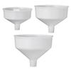 Plastic Funnel Set Food-Grade Large Mouth Liquid Transfer Funnels Oil Wine Pouring Funnels Kitchen