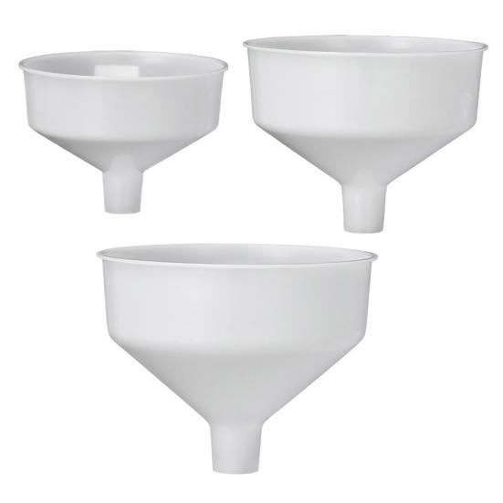 Plastic Funnel Set Food-Grade Large Mouth Liquid Transfer Funnels Oil Wine Pouring Funnels Kitchen