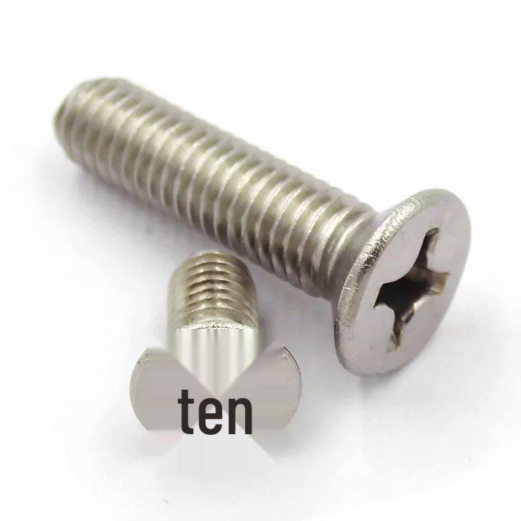 Zinc Nickel Plated Phillips Head Flat Countersunk Machine Screw