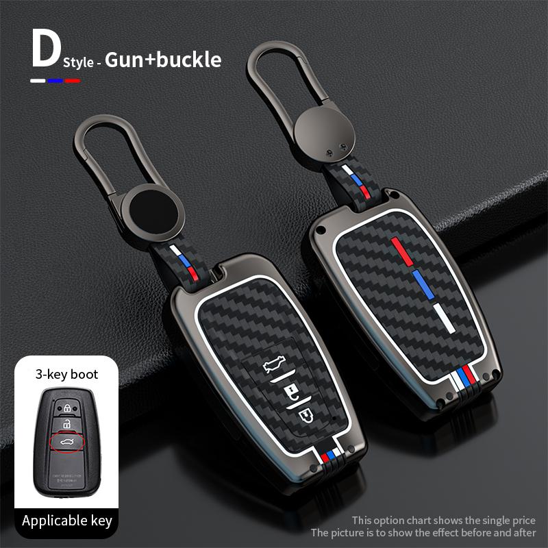 Zinc Alloy Car Key Cover Case Holder For Toyota CHR Prado 2017 2018 Prius Camry Corolla RAV4 2017 2018 2019 2020 Car Accessories