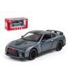 Modelli di auto GTR R34 in scala 1/32, veicoli di simulazione pressofusi in metallo in lega con suoni e luci Tirare indietro regali giocattolo da corsa per bambini Modello in scala di auto