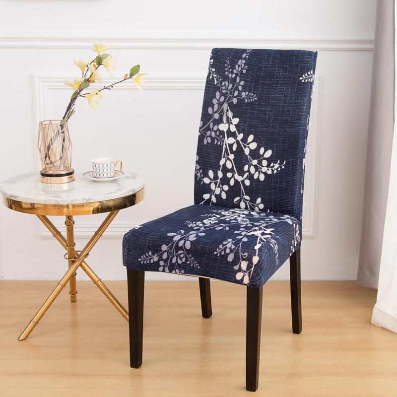 Dining Room Chair Cover Elastic Print Kitchen Parsons Chair Covers Spandex Chair Decorative Furniture Protective Cover