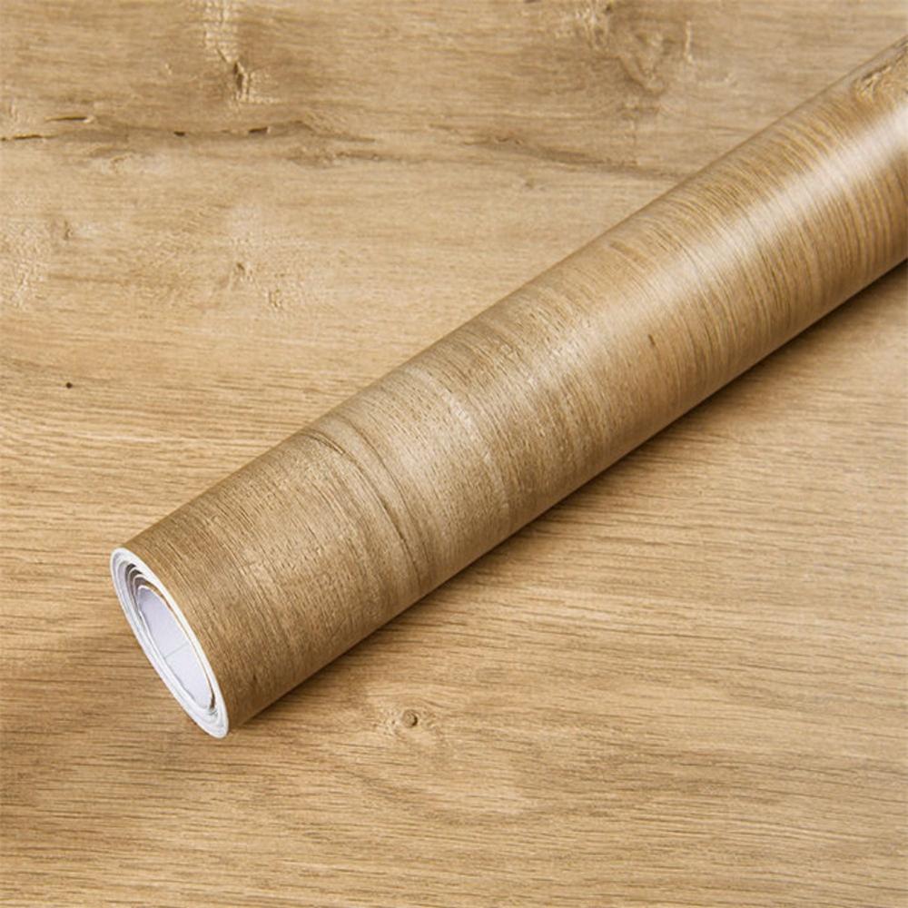 55cm Vinyl Waterproof Wood Grain 3D Stickers for Wardrobe Cupboard Table Closet Furniture PVC Self Adhesive Wallpaper Home Decor