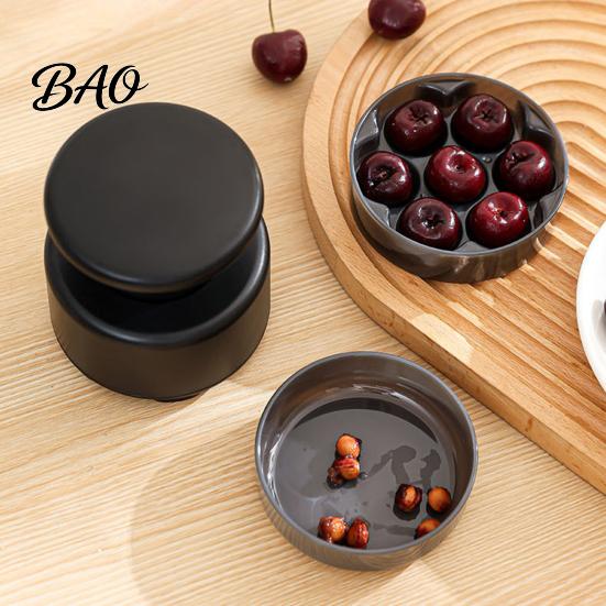 Lightweight Food Storage Container 7 Hole Cherry Pitter, Multifunctional Fruit Coring Tool for Leak Proof Reusable Olive, Manual Press Remover,