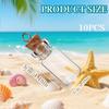 10 Pcs Small Glass Bottles with Cork Stoppers, 1.5ml Mini Glass Jars with Lids, Empty Tiny Glass Containers for Spell Jars, ing Bottles, Message