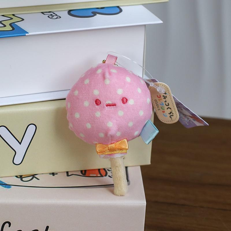Cute Fried Shrimp Plush Keychain Cartoon Doll Bag Charm Girly Pendant Toy