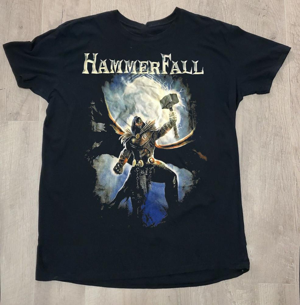 

HammerFall Band Poster Tee For Men Women Cotton Shirt Full Size MK567 Unisex T-Shirt XXXXL