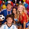 World fan national flag face stickers for football events, waterproof and sweat-resistant, suitable for competitions and sports events, tattoo