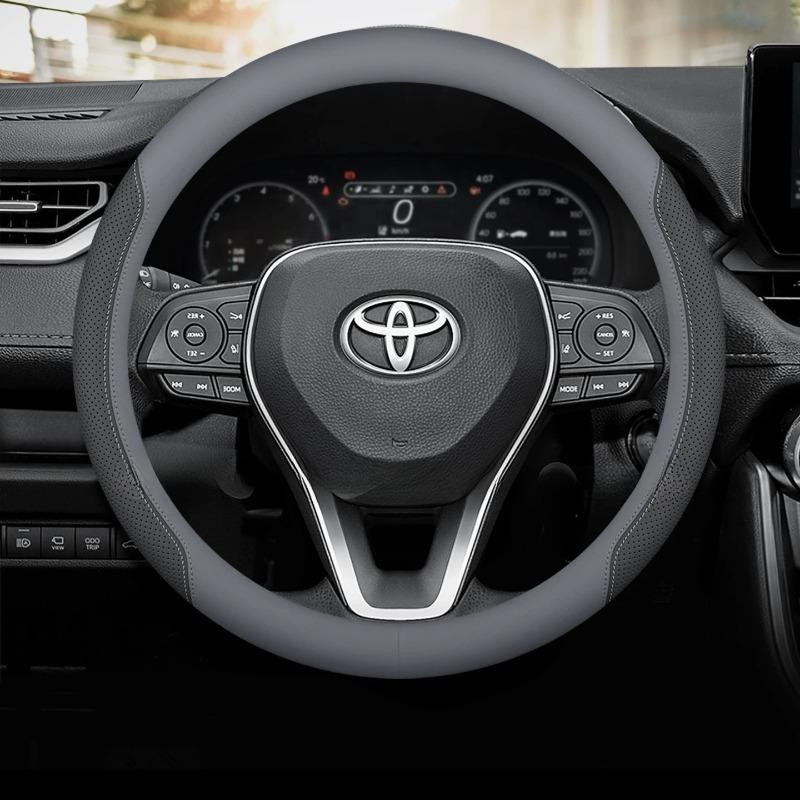 Coprivolante in Pelle per Auto per Toyota Rav4 Corolla Cross Yaris CHR Highlander Sienna Hilux Prius 2025 2026 Accessori
