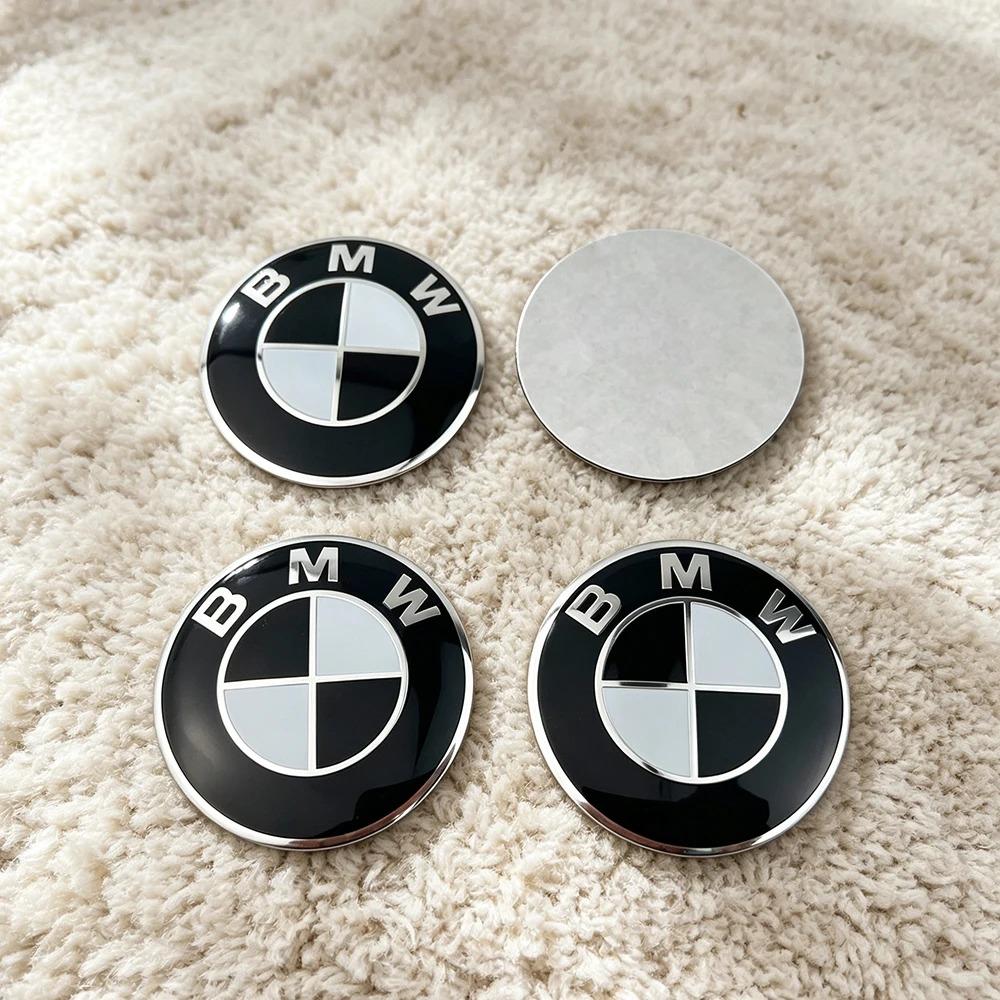 2026 Hot Car Badge Wheel Center Hub Cap Sticker Accessories 4Pc 56mm 60mm 65mm For BMW E46 E36 E39 E60 E90 F10 F30 G20 G21 G30 F15 X5 OE8