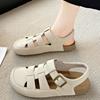 Fashion 2025 Summer New Style Hollow Breathable Women Sandals Classical Outside Beach Flat Shoes Colsed Toe Low Heels Women Sandals