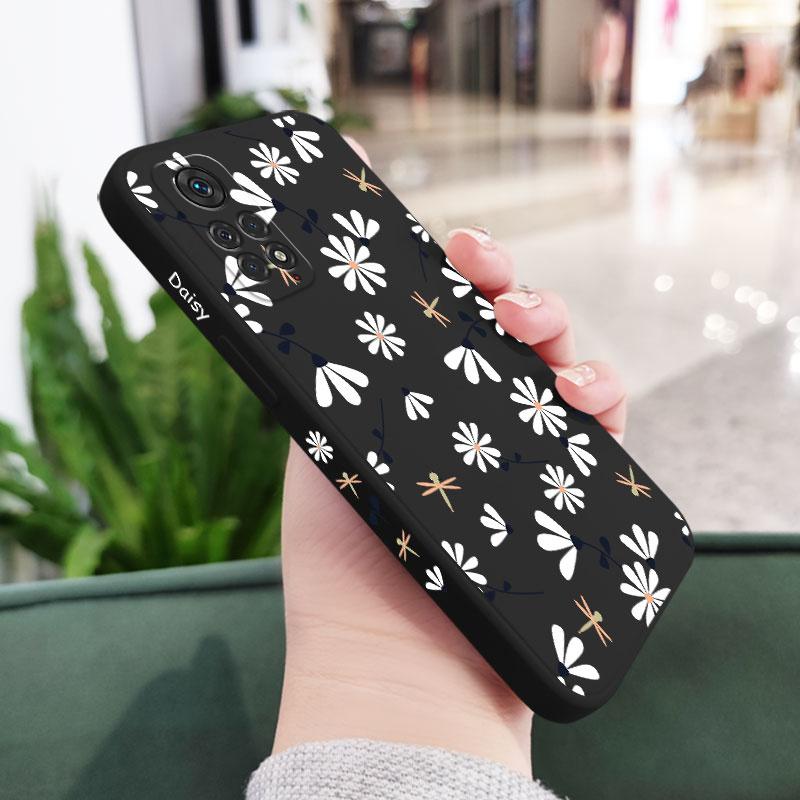 Daisies Fly Phone Case For Xiaomi Redmi Note 14 13 12 12S 11 11S 10 10A 10T 10S 9T 9 8 7 A1 Pro Plus 10C 4G 5G Silicone Cover