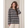 I.T:CHOCOOLATE Women's Striped Long-Sleeve T-Shirt