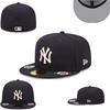 Baseball Cap New Letter Embroidery Fully Enclosed Cap New York Yankees Cap Non-Adjustable Size Hat