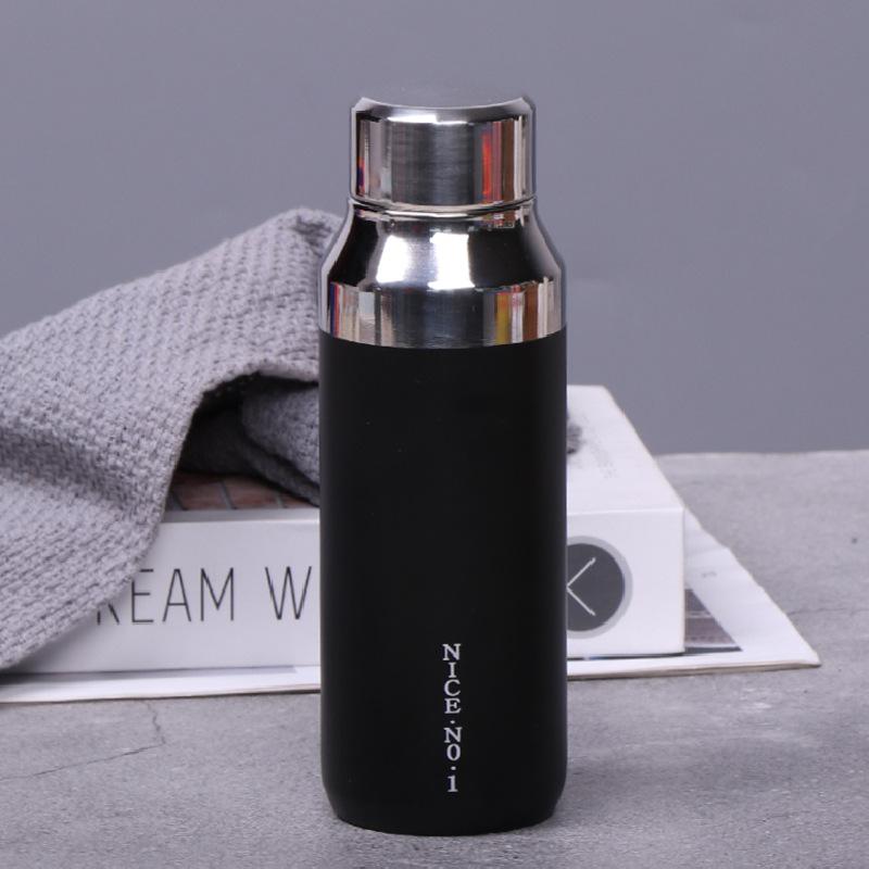 Simple Fashion NESS Thermos Cup Stainless Steel Outdoor Sports Straight Coffee Portable Cup Mini Handy Cup