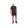 Under Armour Curry Logo Graphic Print Basketball Sports Crew Neck T-Shirt Men Tops Black 1380365-001