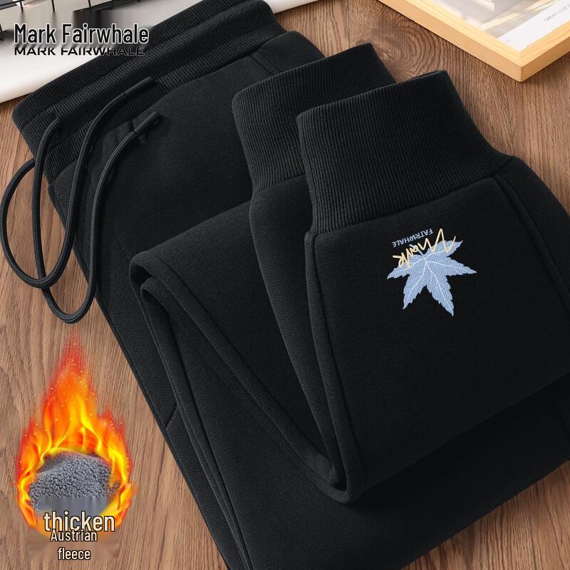 Mark Fairwhale Men's Fleece-Lined Cuffed Casual Sweatpants