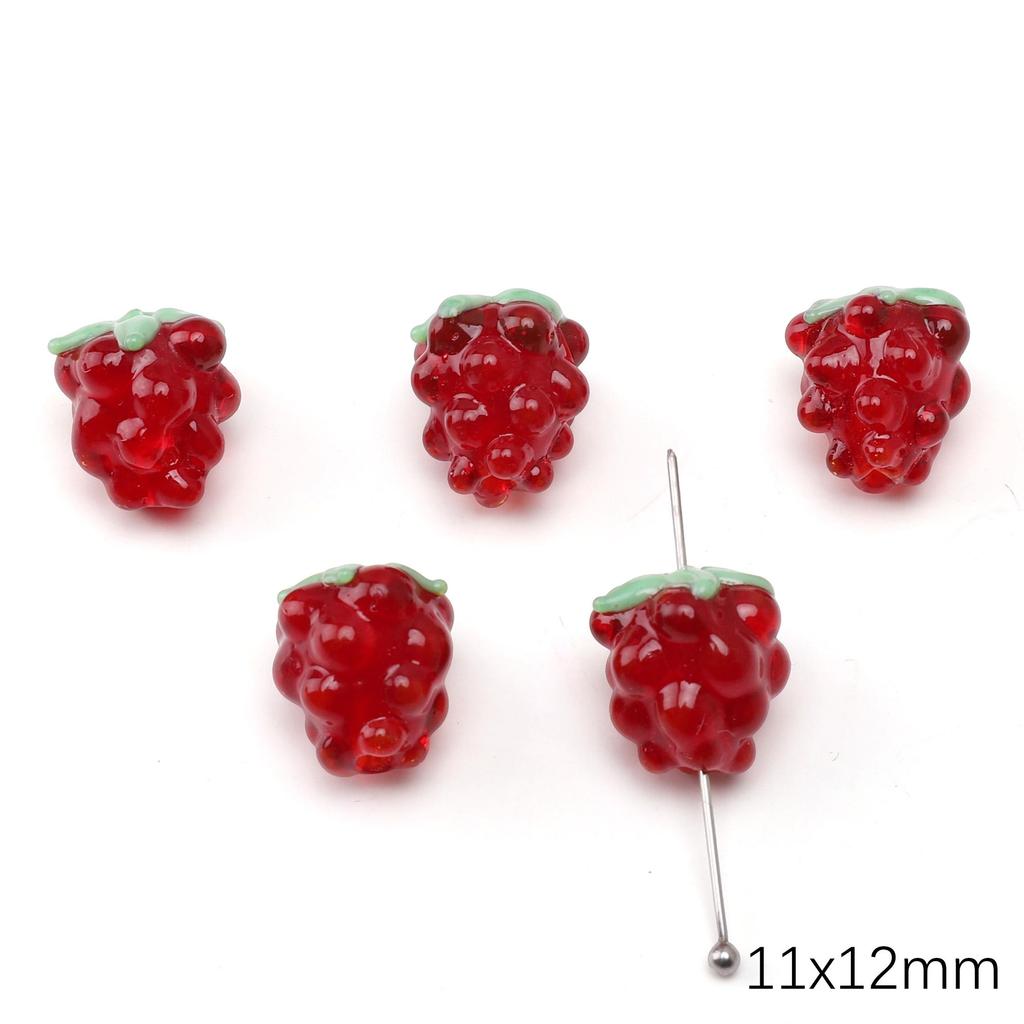 Glass Beads Fruit Charm For DIY Necklace Bracelet Earrings Jewelry Making Craft Accessories