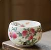 1 Stück 150 ml Boutique Keramik Teetasse Yangzhi Jade Meister Einzelne Tasse Handgefertigt Rosa Retro Chinesische Schönheit Teegeschirr