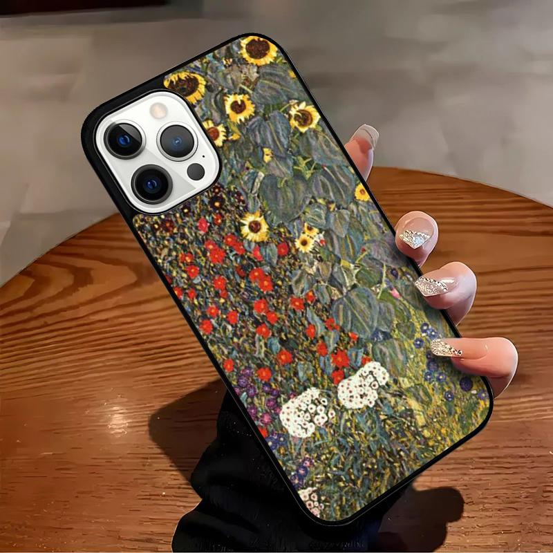 Gustav Klimt Kiss Art Phone Case For iPhone 17 Air 16 15 14 13 12 11 Pro Max Max Plus Bumper Case Cover
