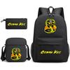 ONE PIECE heat transfer schoolbag primary school student printed backpack large capacity backpack backpack pencil case