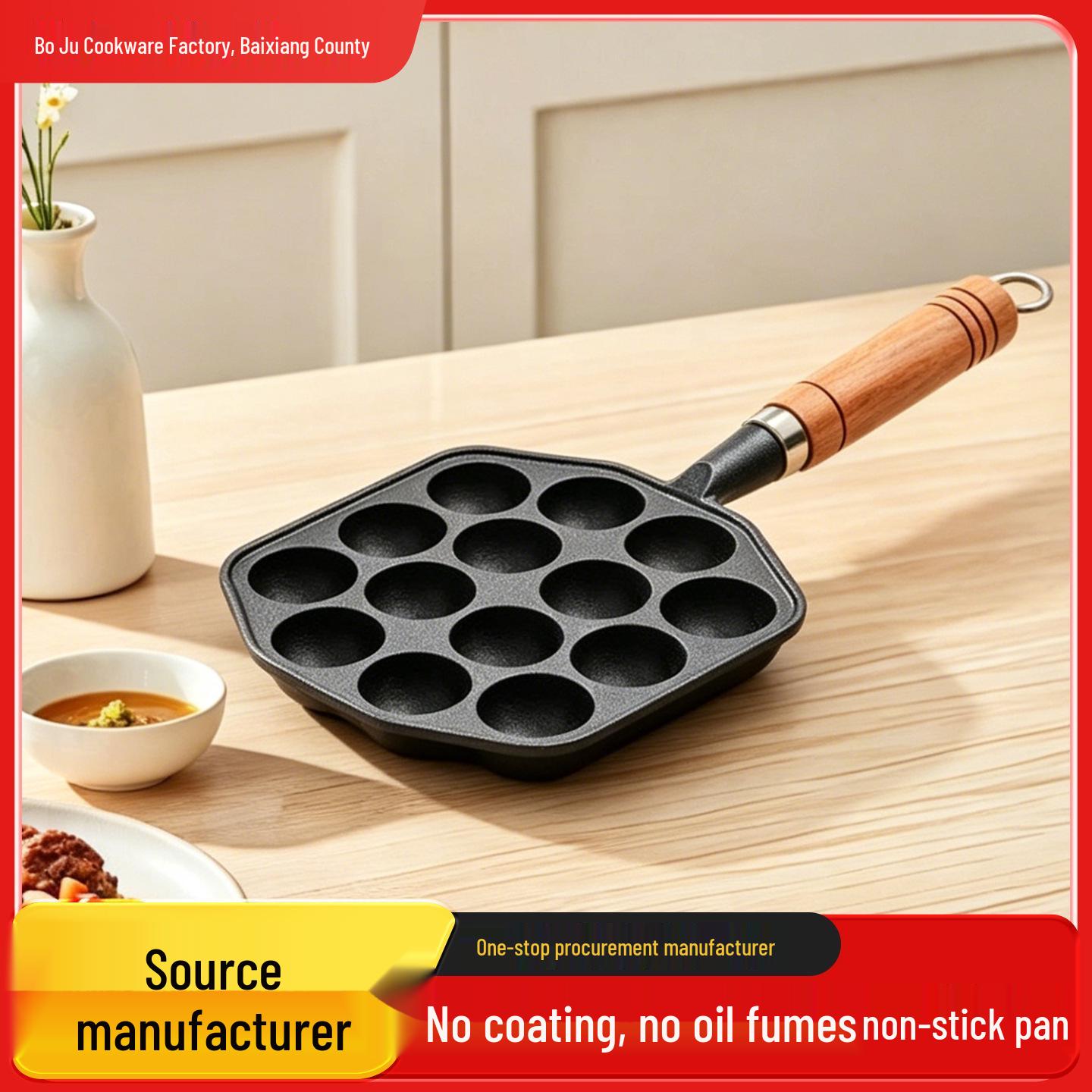 Non-Stick Cast Iron Takoyaki & Quail Egg Pan